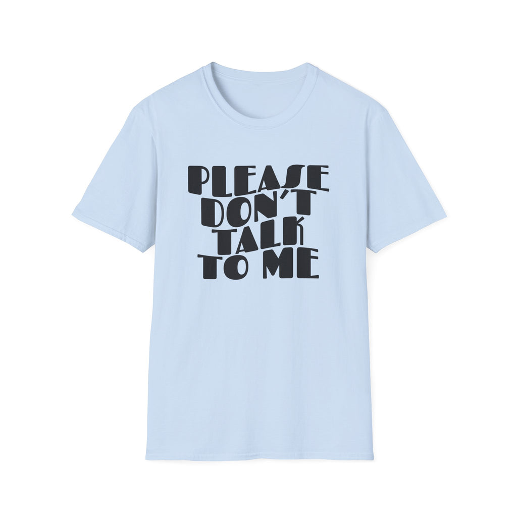"Please Don't Talk To Me" Retro Wavy T-Shirt