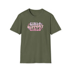 Girls Support Girls Retro Boho T-Shirt