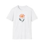 Minimalist Peach Daisy T-Shirt