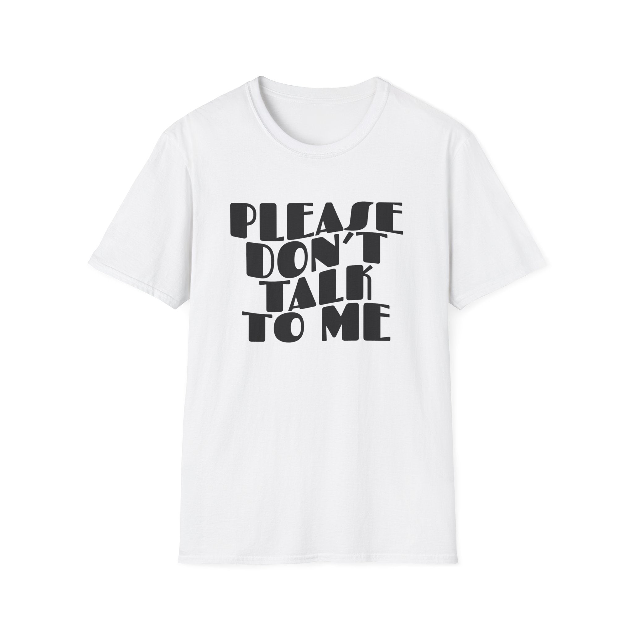 "Please Don't Talk To Me" Retro Wavy T-Shirt