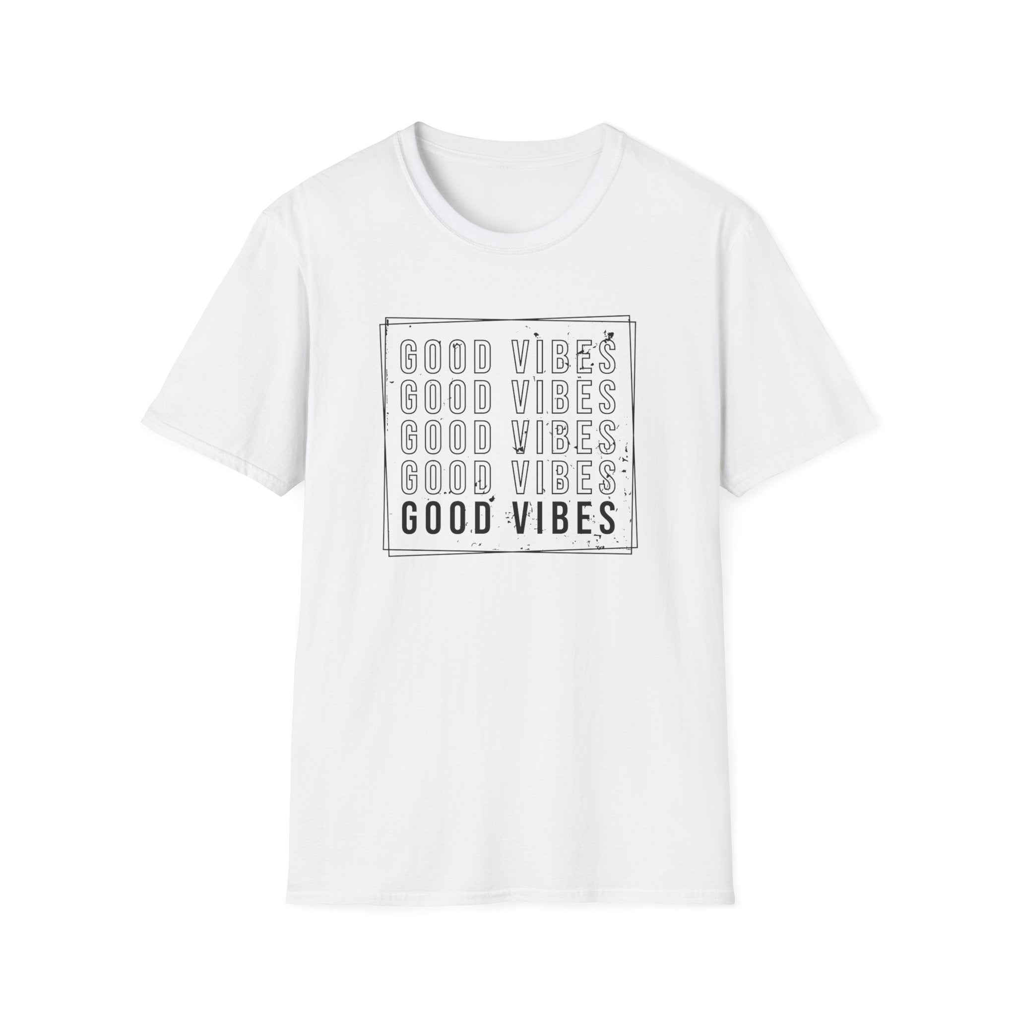"Good Vibes" Distressed Mantra T-Shirt
