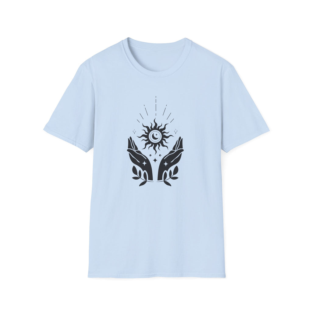 "Cosmic Embrace" Celestial Sun & Moon T-Shirt