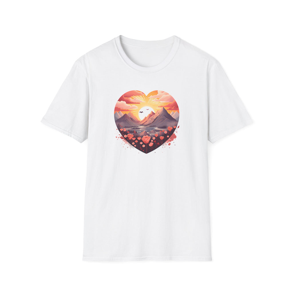 Floral Mountain Heart T-Shirt