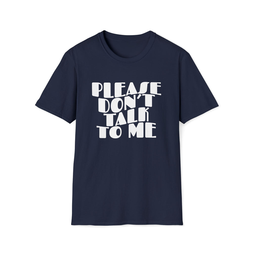 "Please Don't Talk To Me" Retro Wavy T-Shirt