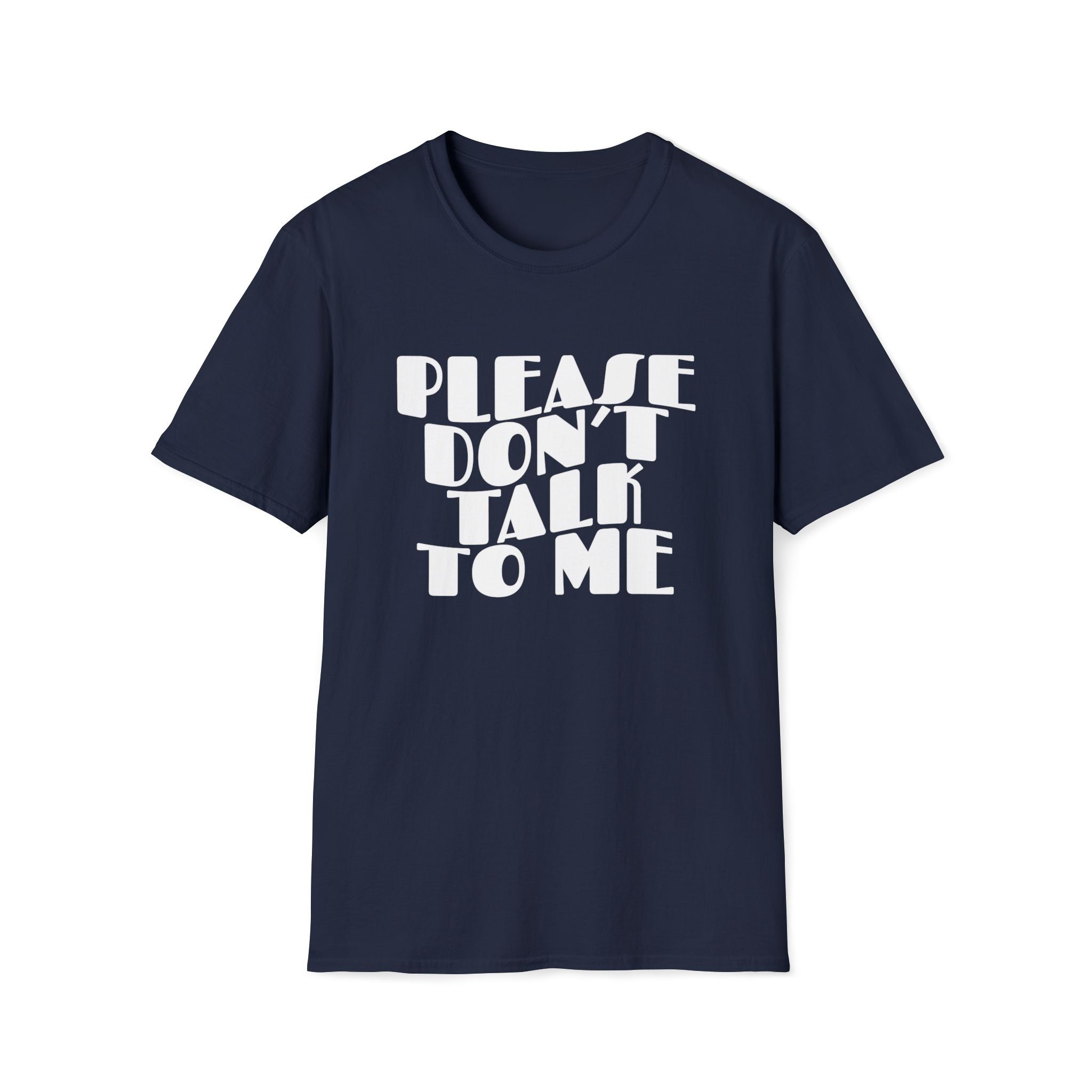 "Please Don't Talk To Me" Retro Wavy T-Shirt