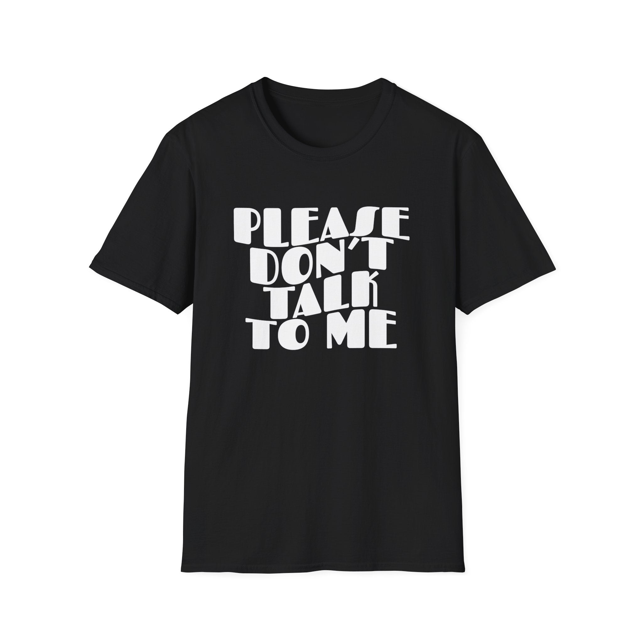 "Please Don't Talk To Me" Retro Wavy T-Shirt