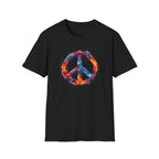 Vibrant Watercolor Peace Sign T-Shirt