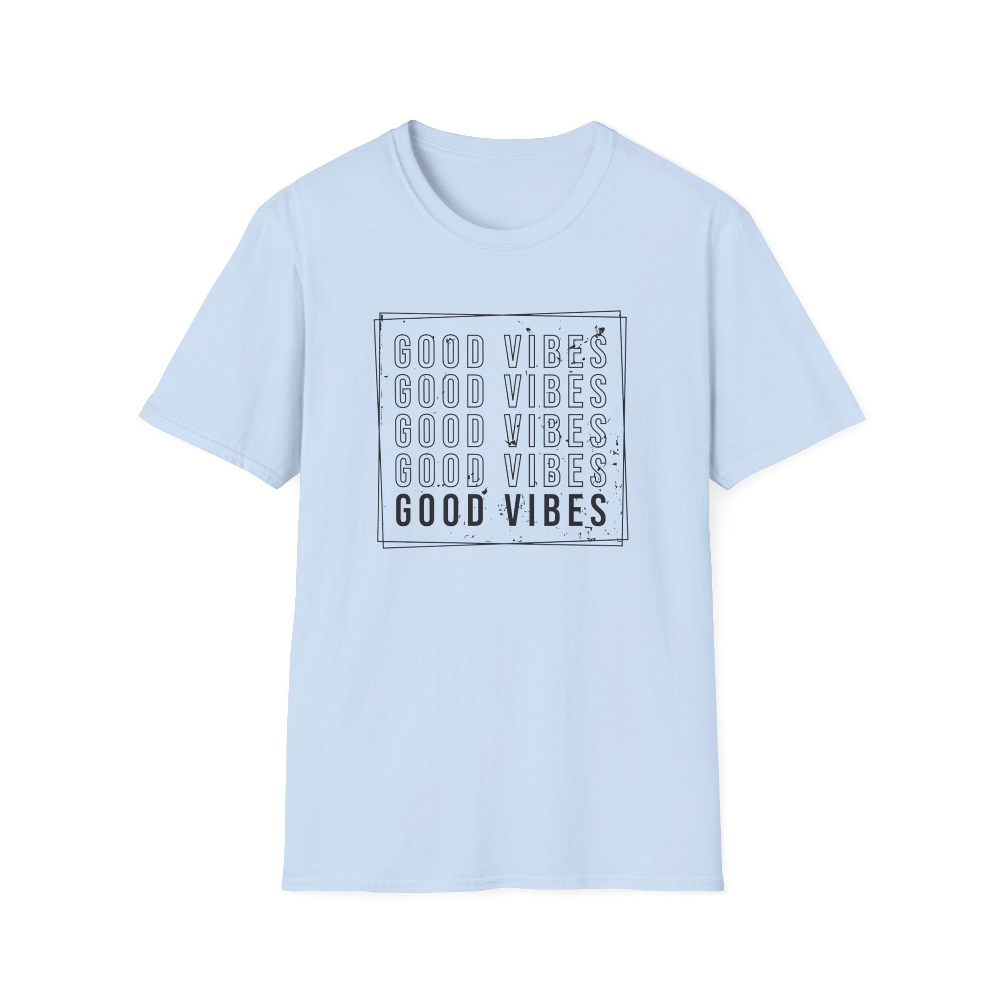 "Good Vibes" Distressed Mantra T-Shirt