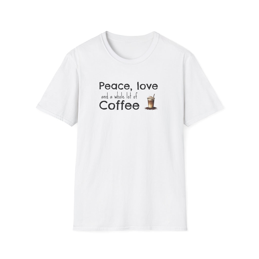 Peace, Love, and Coffee Boho T-Shirt