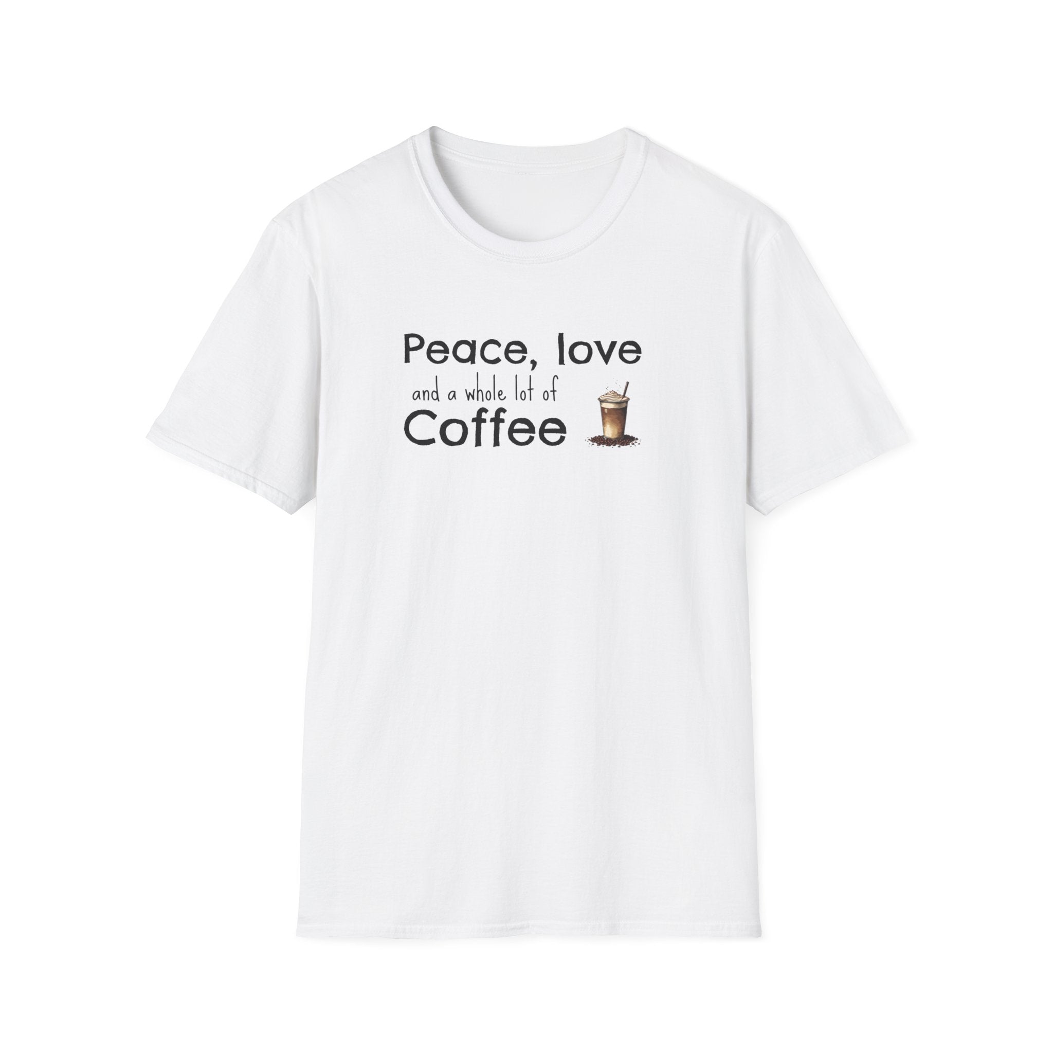 Peace, Love, and Coffee Boho T-Shirt