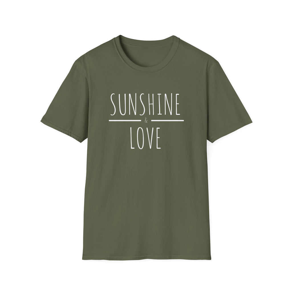 "Sunshine & Love" Minimalist Boho Graphic T-Shirt