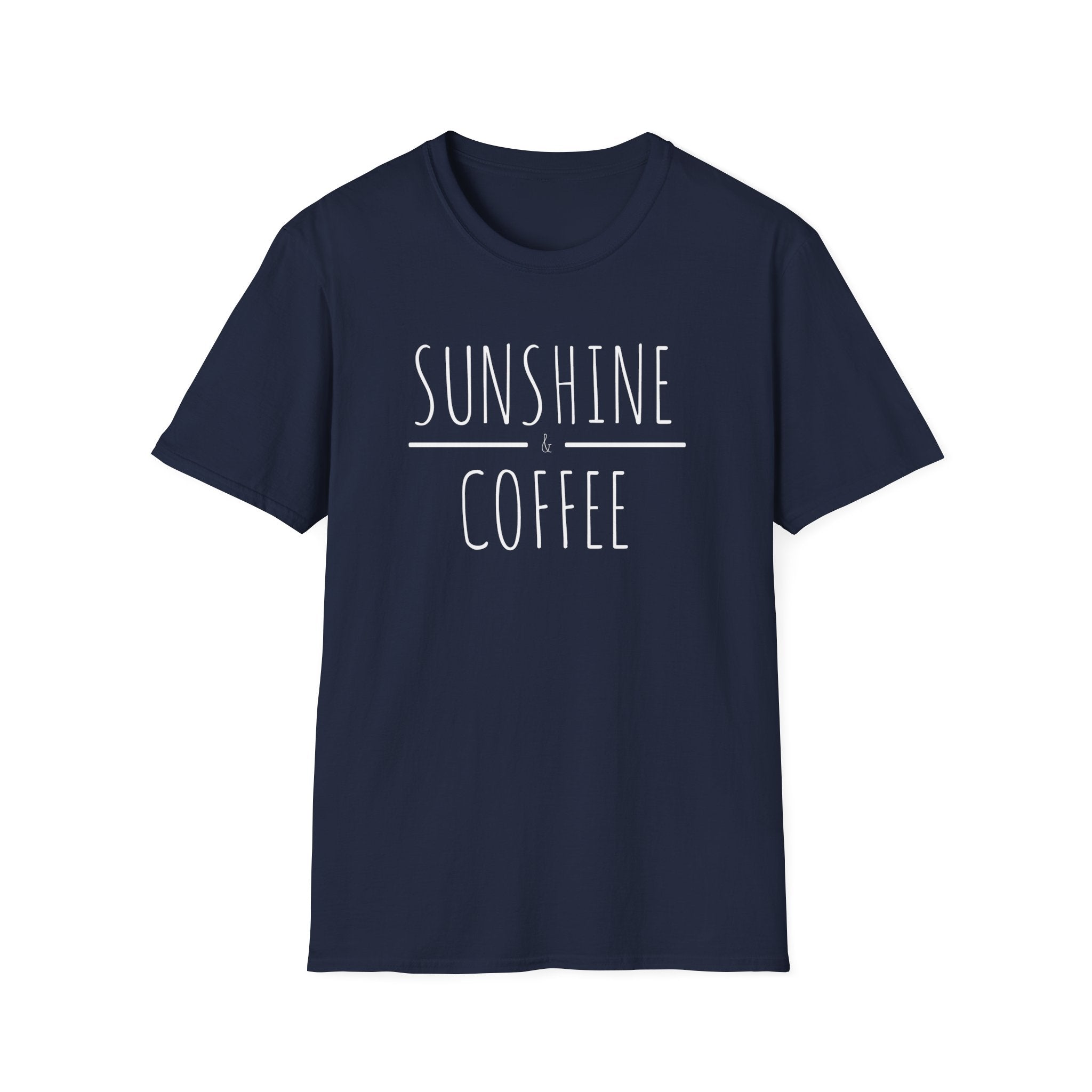 "Sunshine & Coffee" Morning Vibe Graphic  T-Shirt