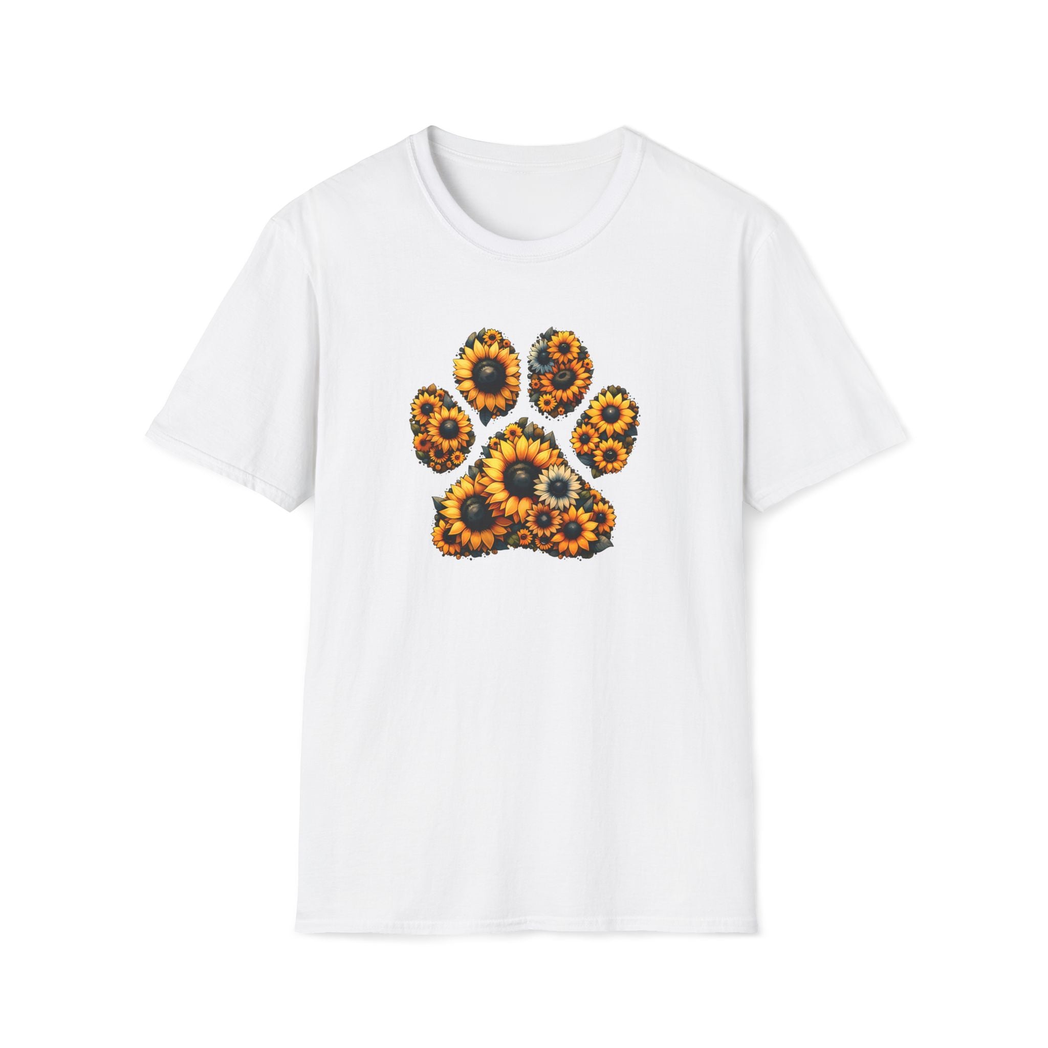 Sunflower Paw Print T-Shirt