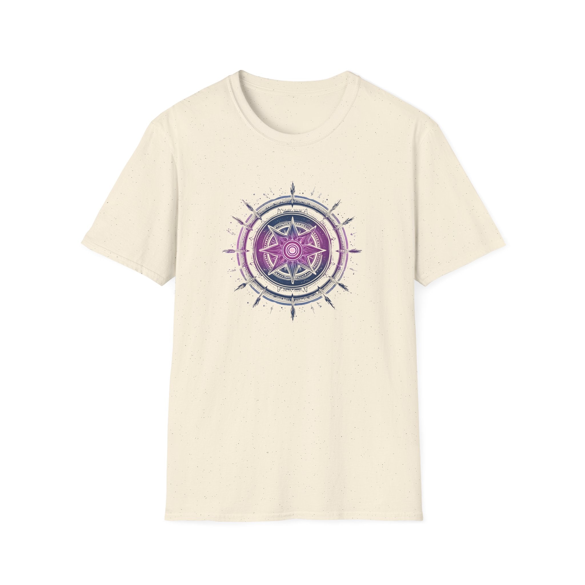 "Mystic Violet" Celestial Star Mandala T-Shirt