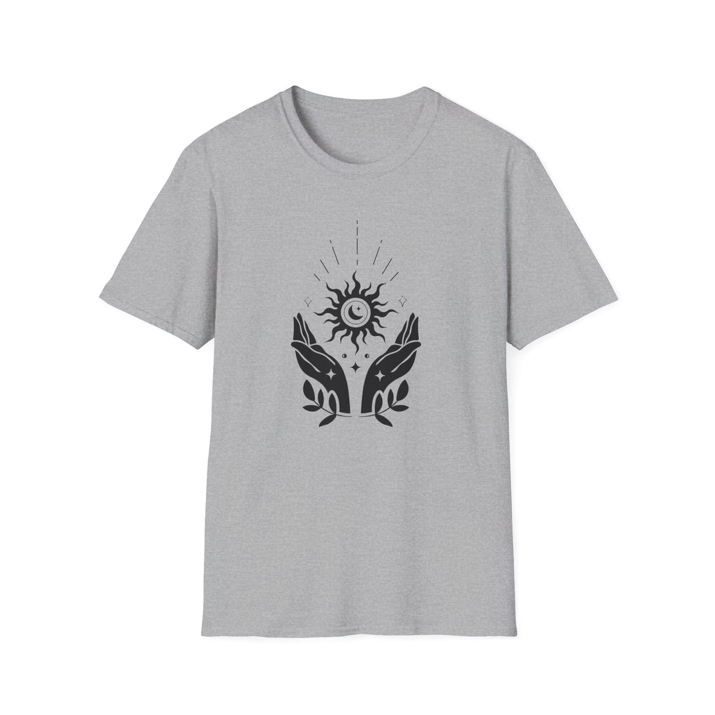 "Cosmic Embrace" Celestial Sun & Moon T-Shirt