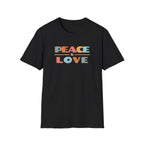 "Peace & Love" Classic Boho Graphic  T-Shirt