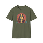 The "Sunset Muse" Retro Portrait T-Shirt
