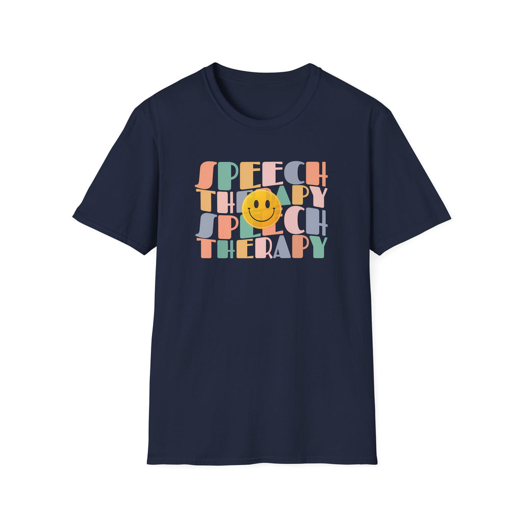 "Happy Speech" Retro Groovy T-Shirt