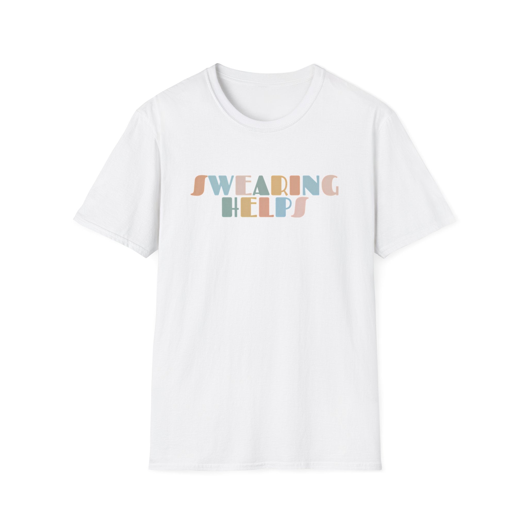 "Swearing Helps" Retro Pastel T-Shirt