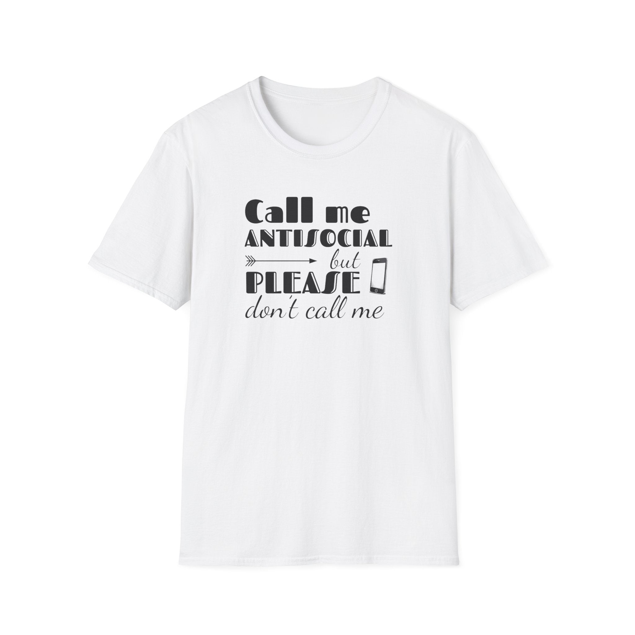 "Text Me Only" Antisocial Graphic T-Shirt