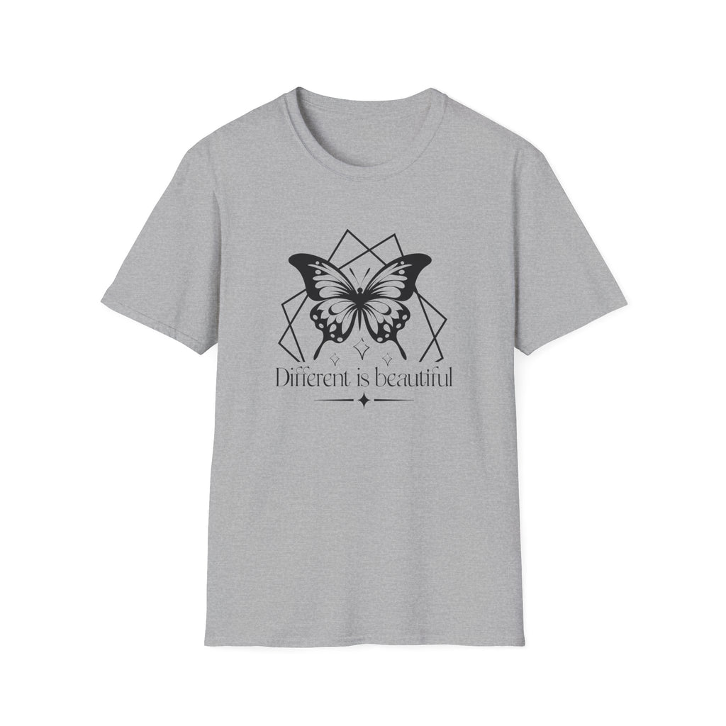 "Different is Beautiful" Geometric Butterfly T-Shirt