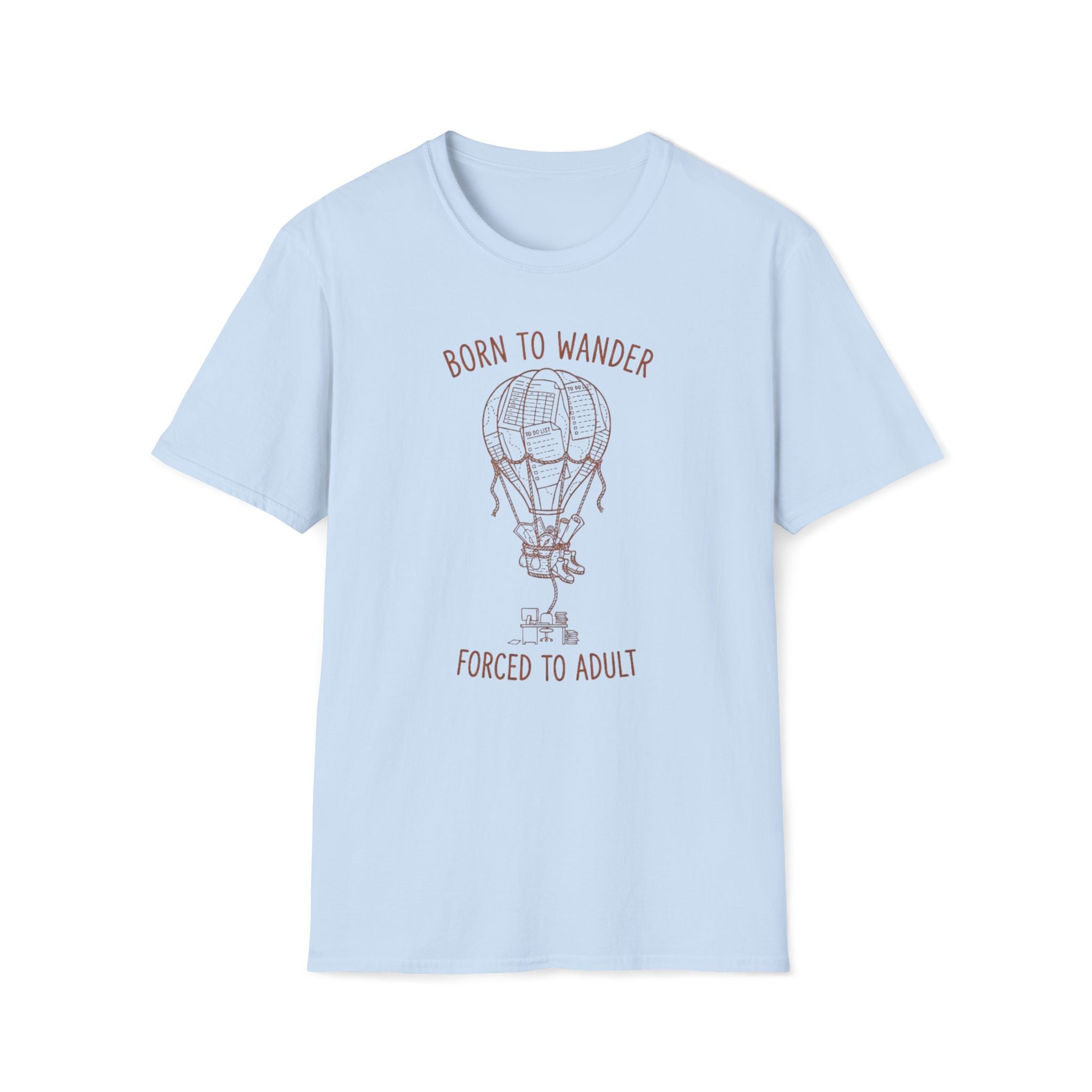 "Wanderlust & Work-Life Balance" Graphic T-Shirt