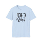 "Boho Vibes" Playful Typography T-Shirt