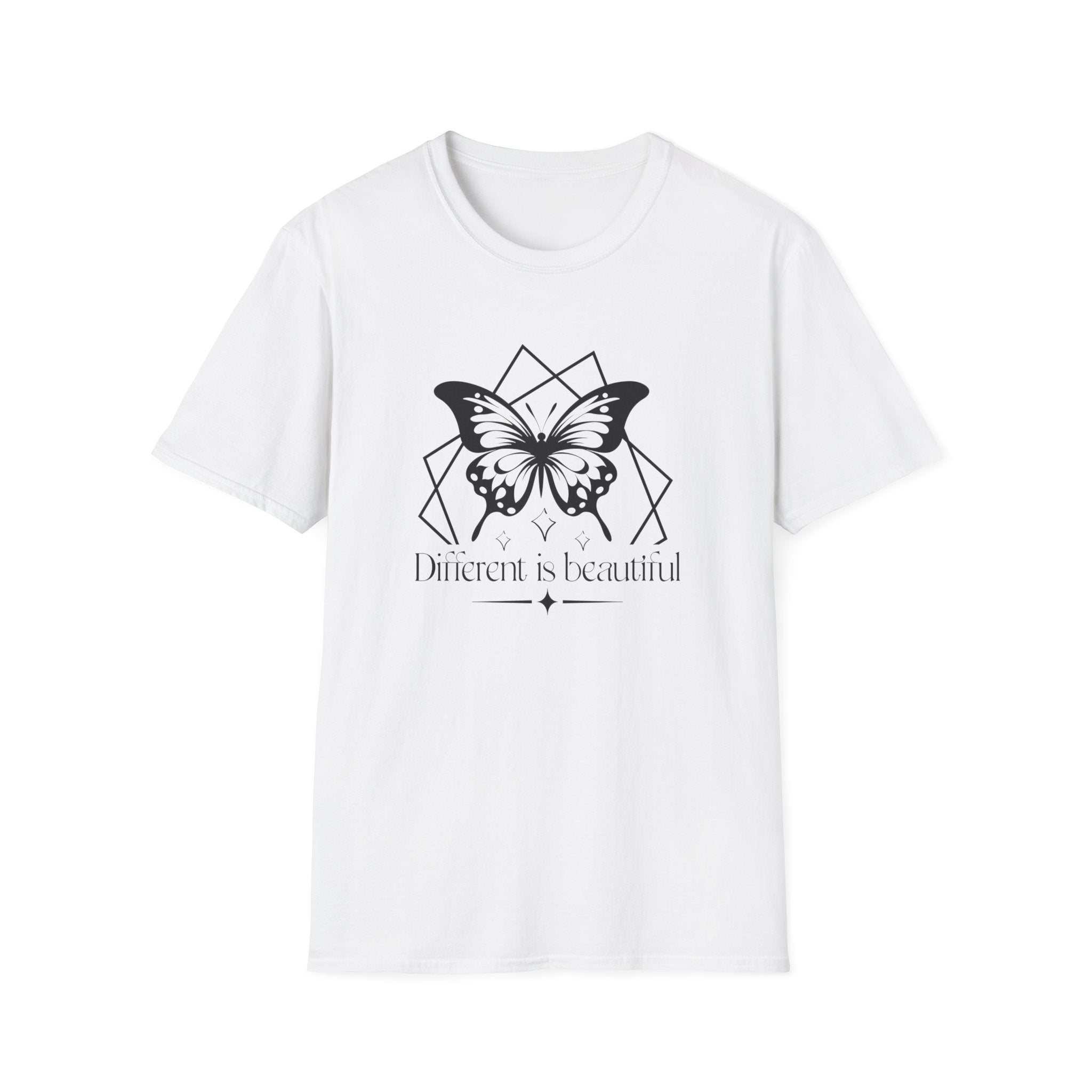 "Different is Beautiful" Geometric Butterfly T-Shirt