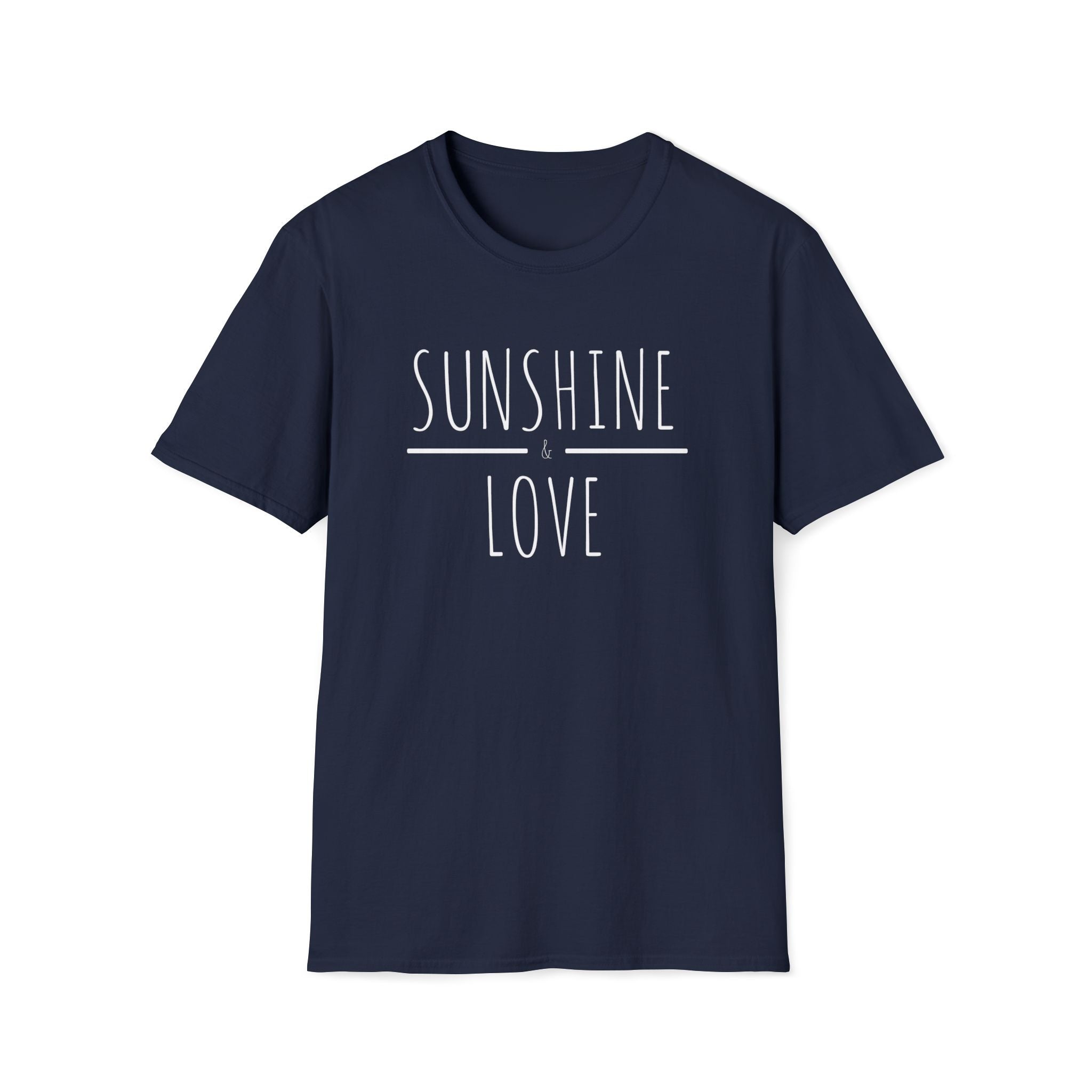 "Sunshine & Love" Minimalist Boho Graphic T-Shirt