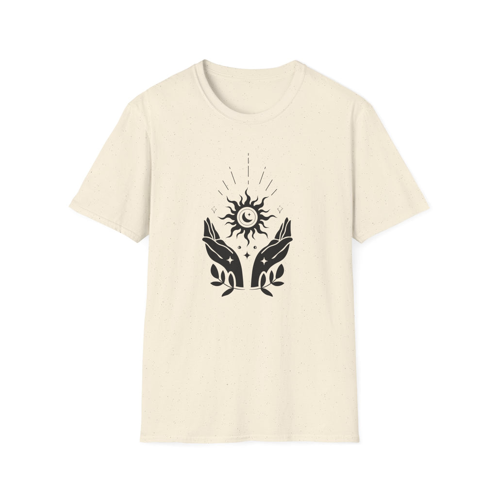 "Cosmic Embrace" Celestial Sun & Moon T-Shirt