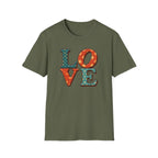 Retro Patchwork "LOVE" T-Shirt