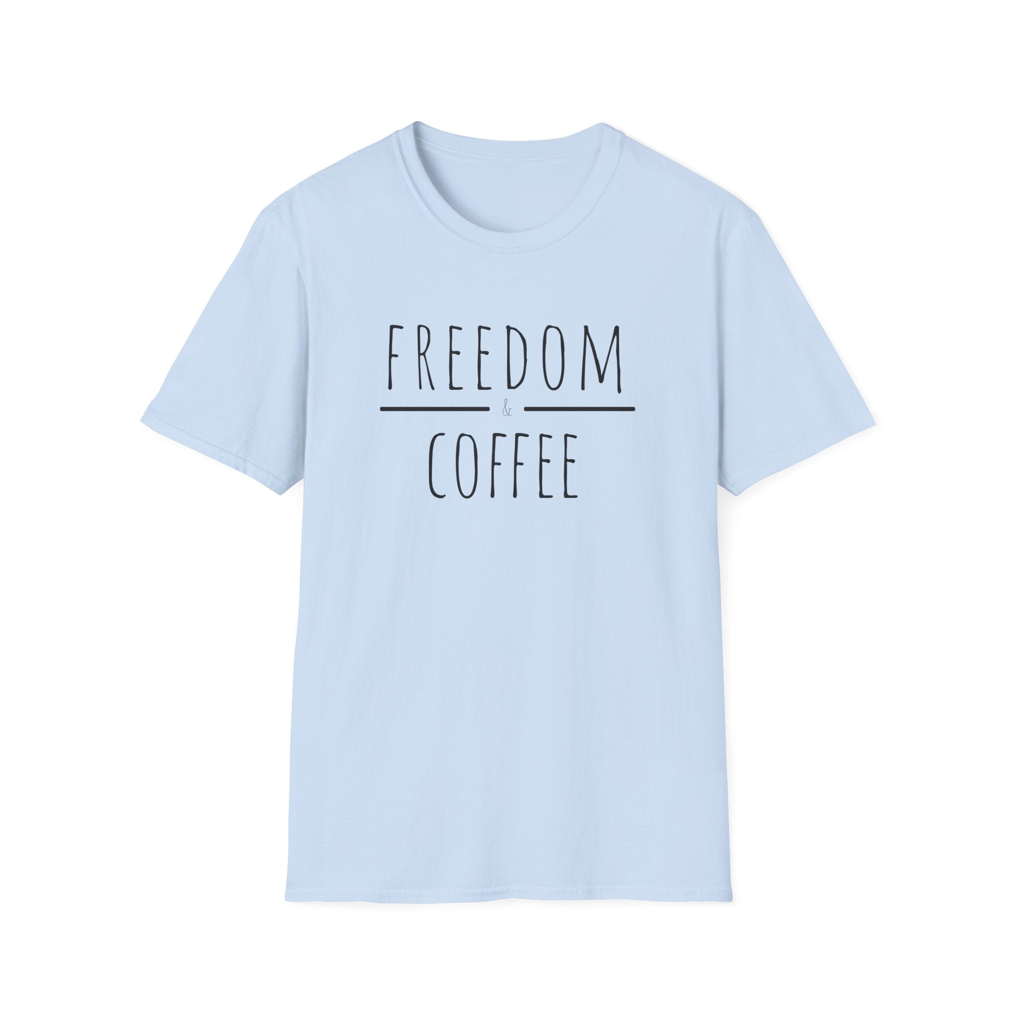 "Freedom & Coffee" Wanderlust Graphic  T-Shirt