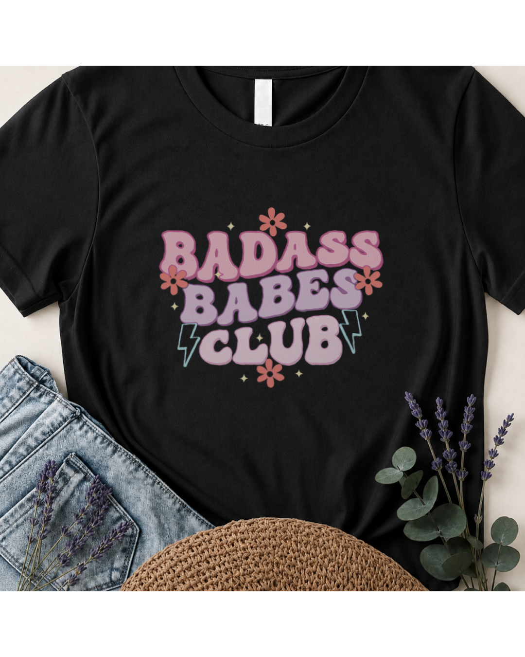 Badass Babes Club Retro Graphic T-Shirt
