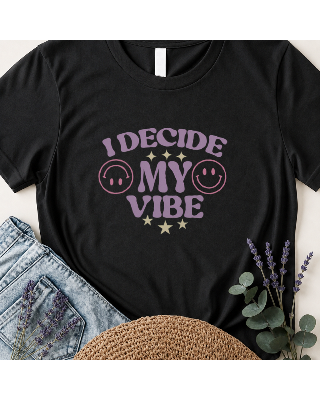 I Decide My Vibe Retro Boho T-Shirt