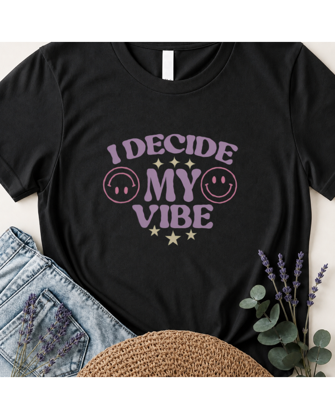 I Decide My Vibe Retro Boho T-Shirt