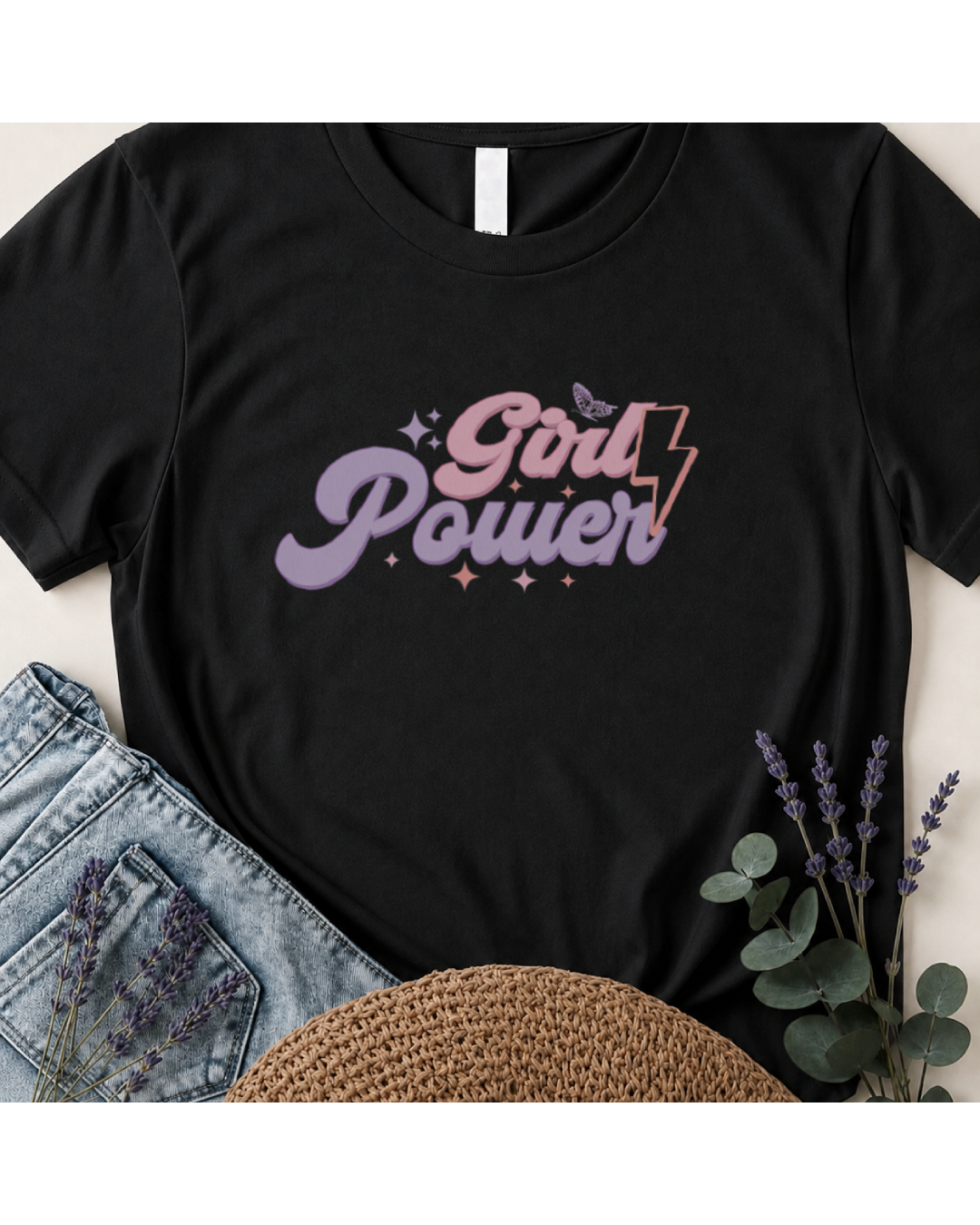Girl Power Retro Boho Graphic T-Shirt