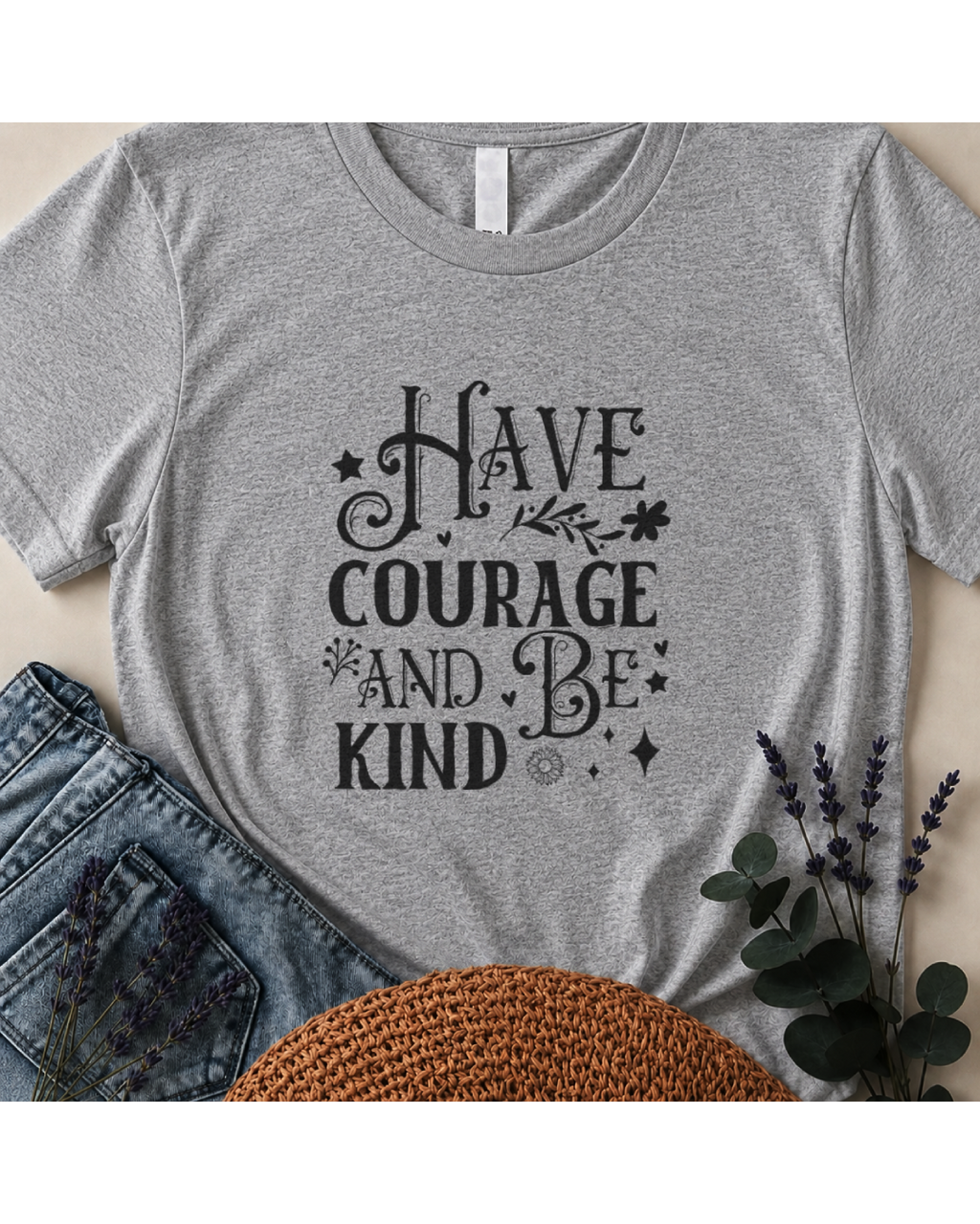 Have Courage and Be Kind Boho T-Shirt