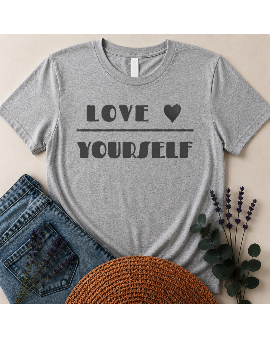 "Love Yourself" Self-Care Graphic T-Shirt