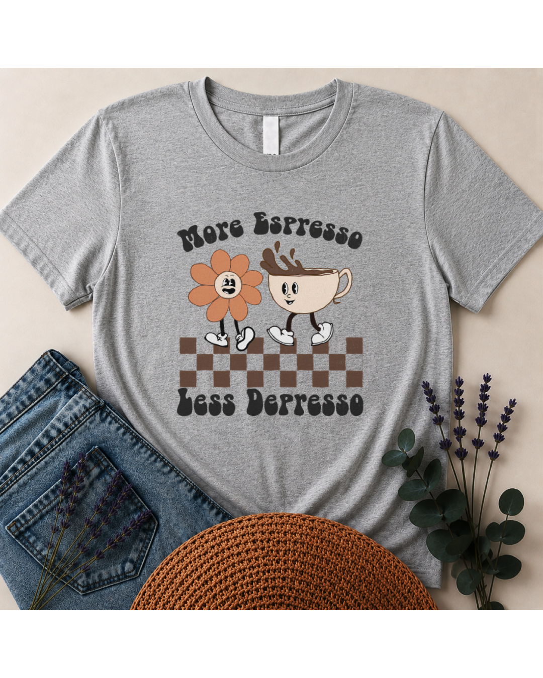 "More Espresso, Less Depresso" T-Shirt