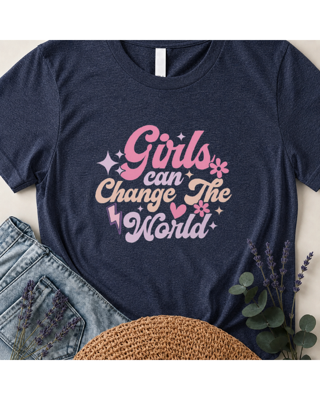 Girls Can Change The World Boho T-Shirt
