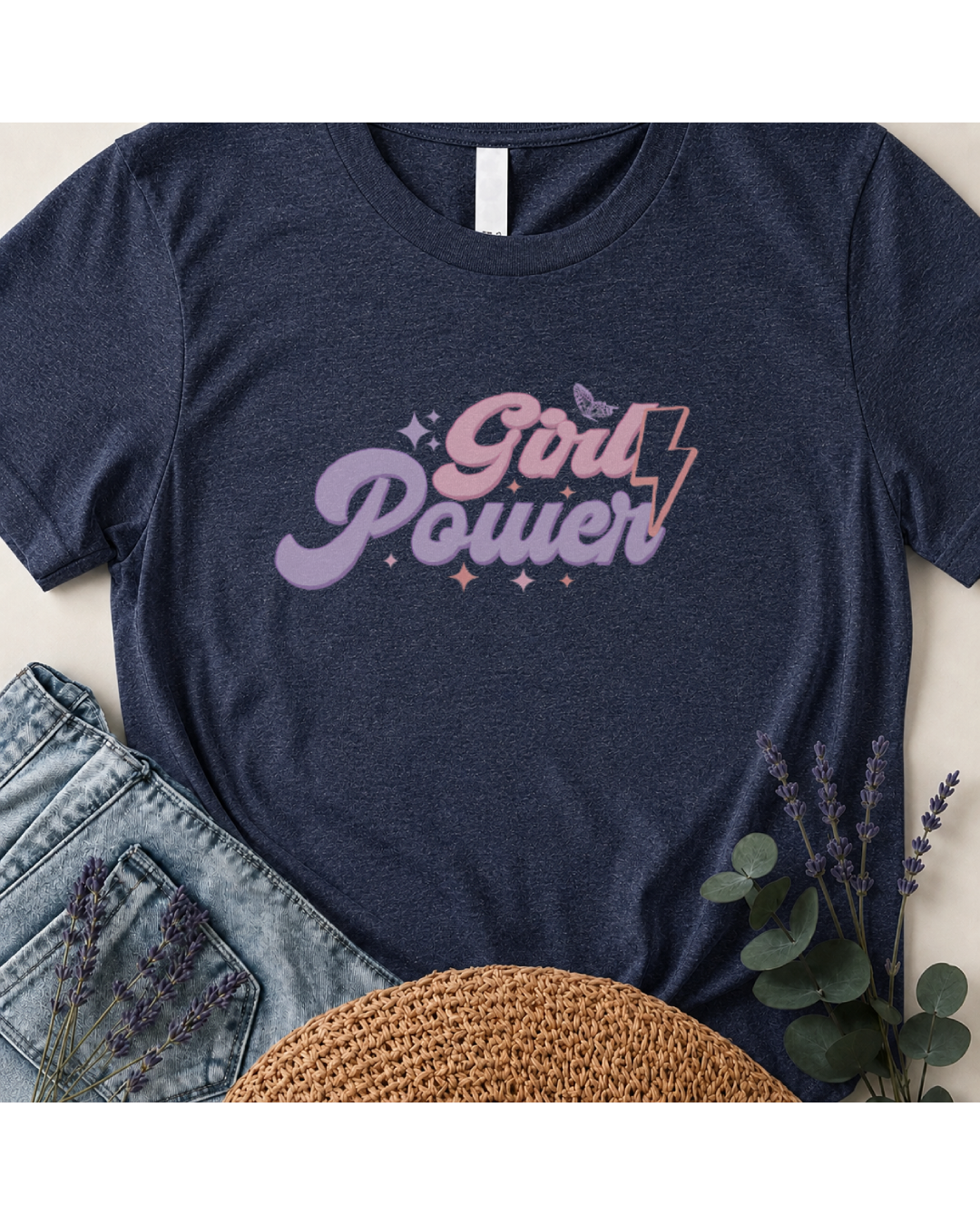 Girl Power Retro Boho Graphic T-Shirt