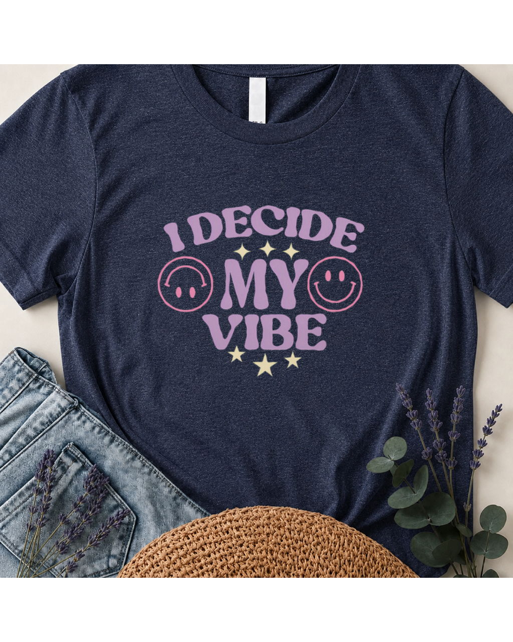 I Decide My Vibe Retro Boho T-Shirt