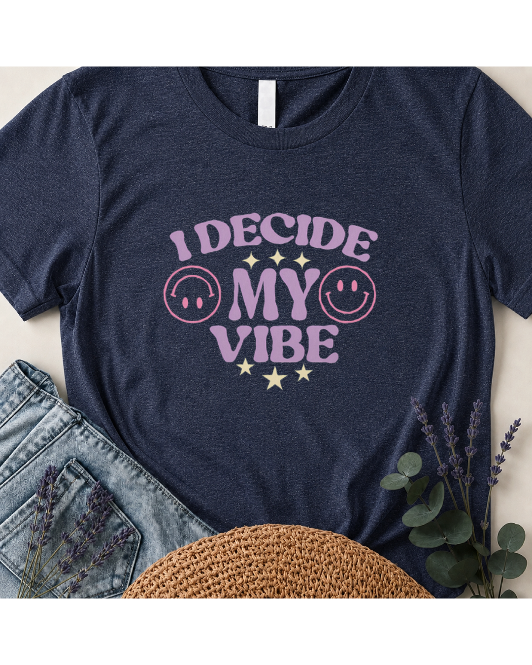 I Decide My Vibe Retro Boho T-Shirt
