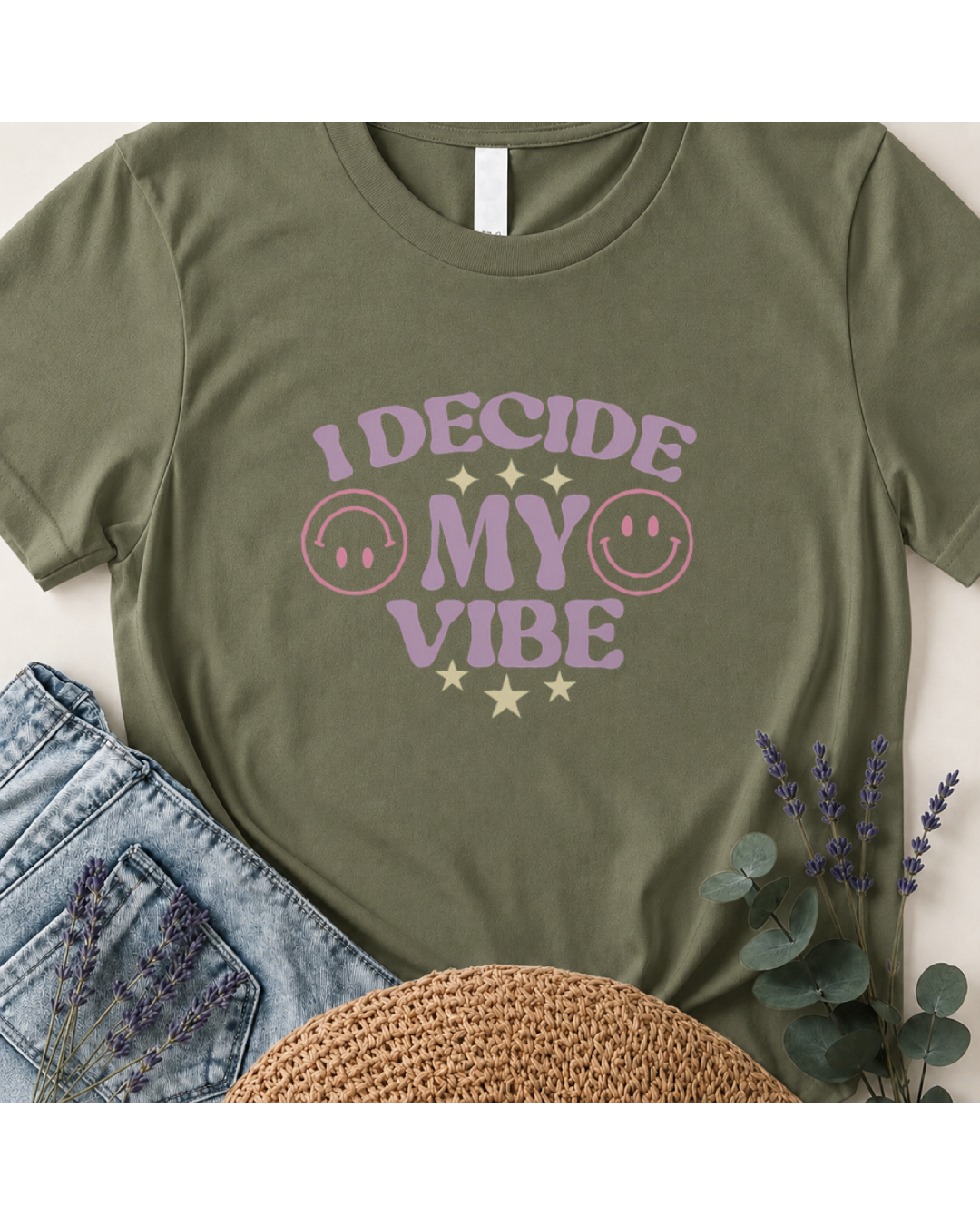 I Decide My Vibe Retro Boho T-Shirt
