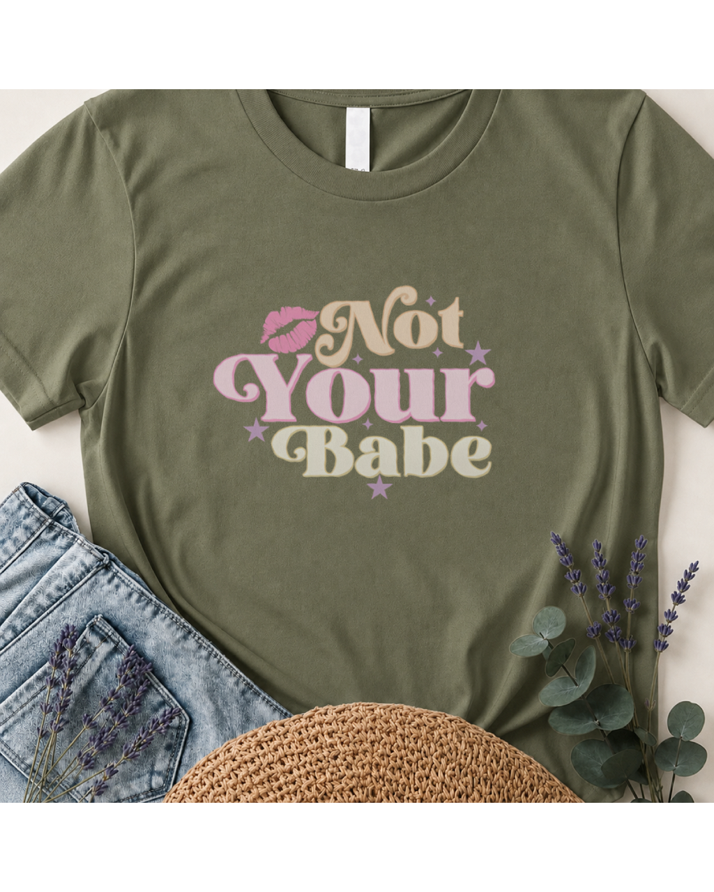 Not Your Babe Retro Graphic T-Shirt