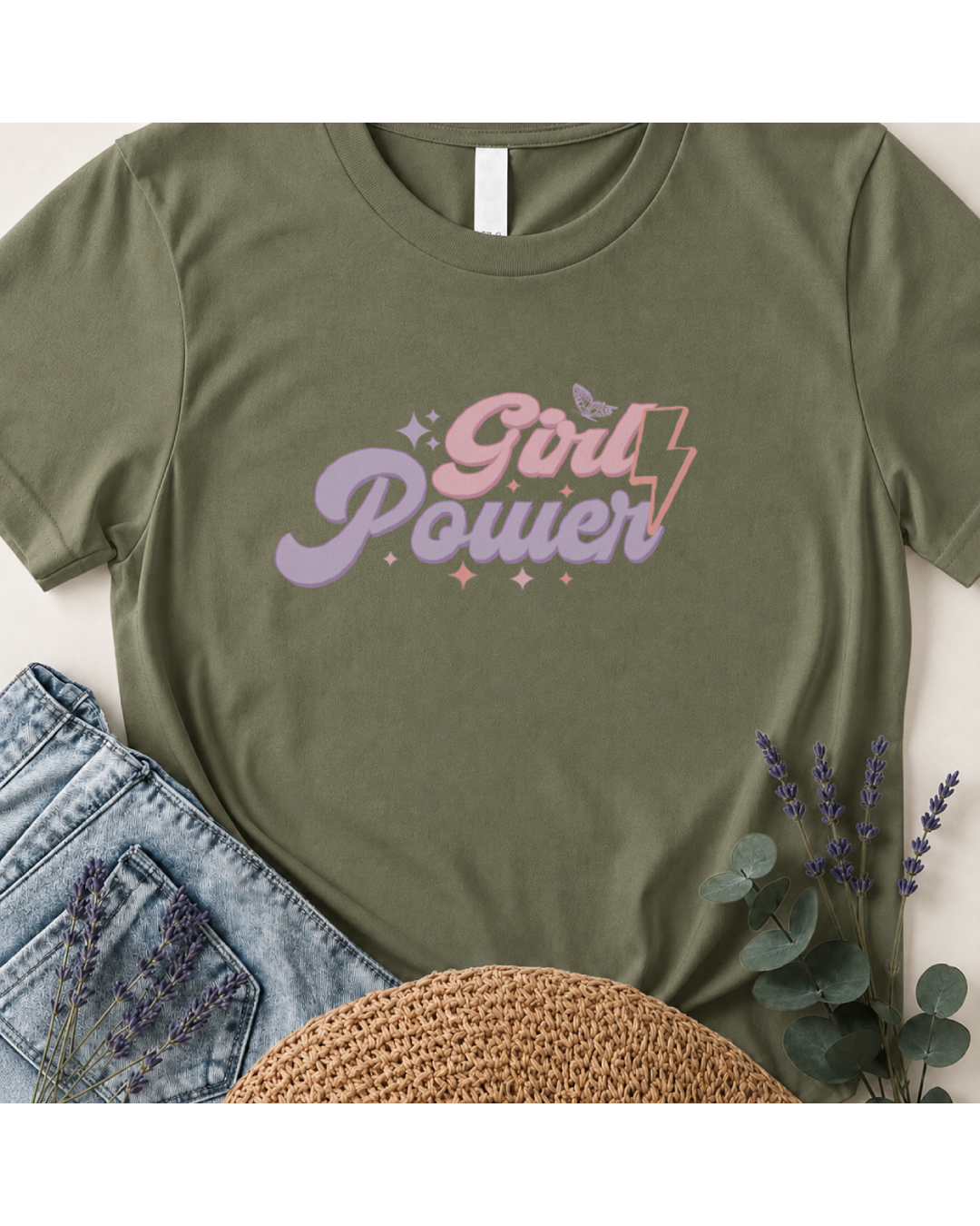 Girl Power Retro Boho Graphic T-Shirt