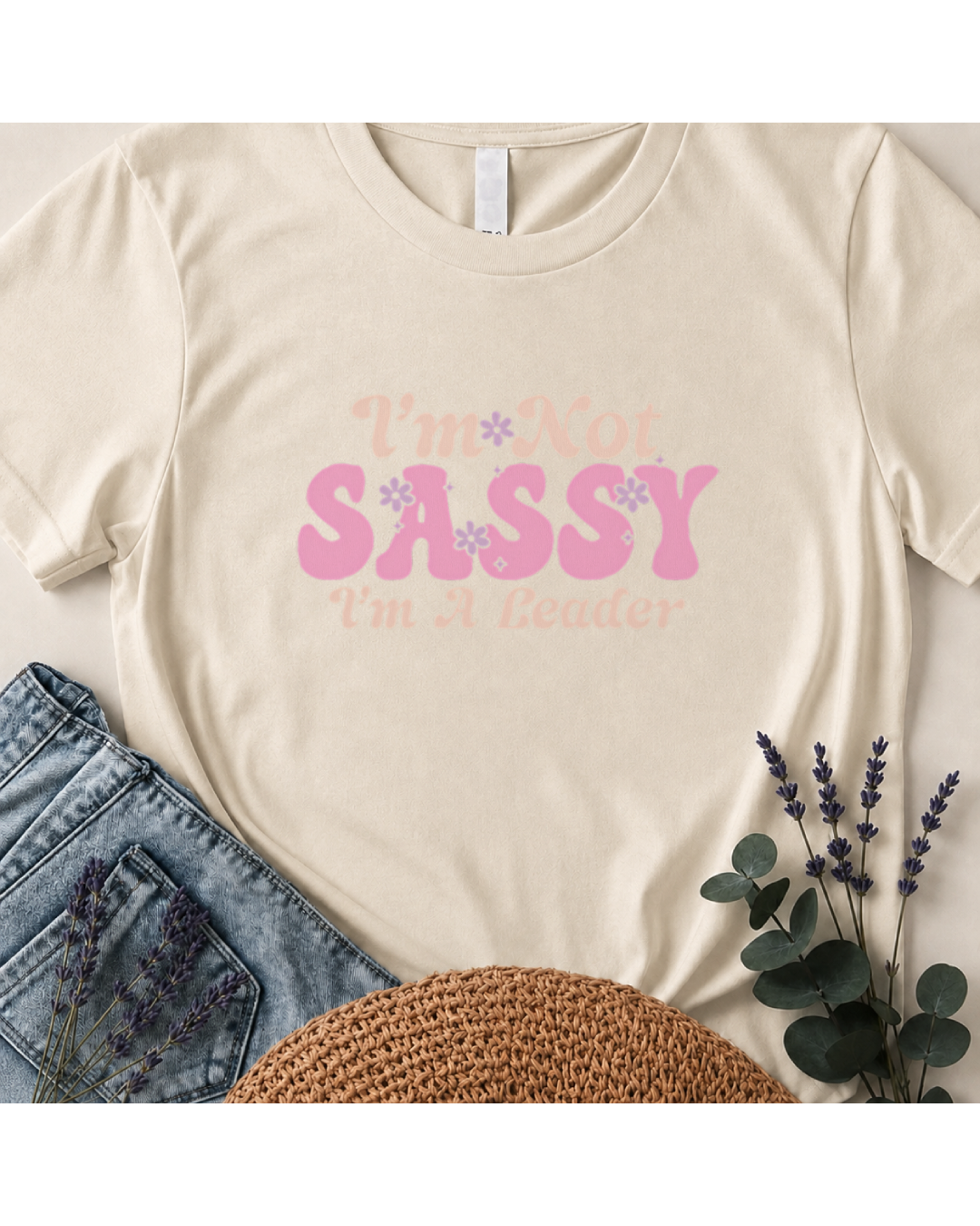 I'm Not Sassy I'm A Leader Retro Boho T-Shirt
