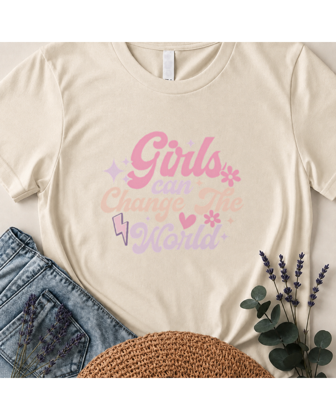 Girls Can Change The World Boho T-Shirt
