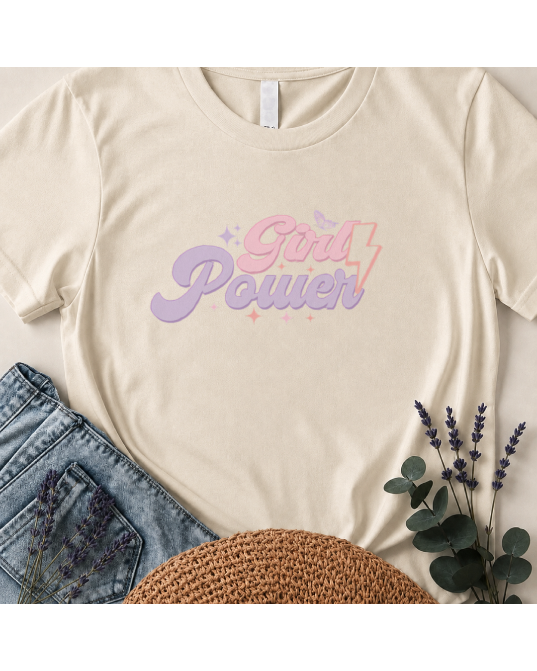 Girl Power Retro Boho Graphic T-Shirt