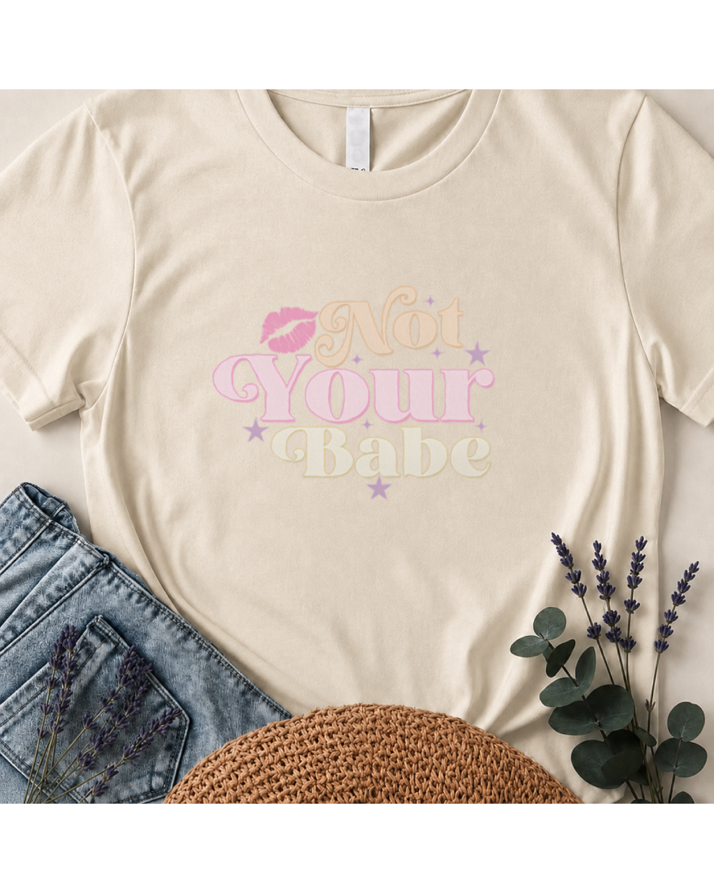 Not Your Babe Retro Graphic T-Shirt